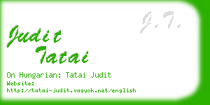 judit tatai business card